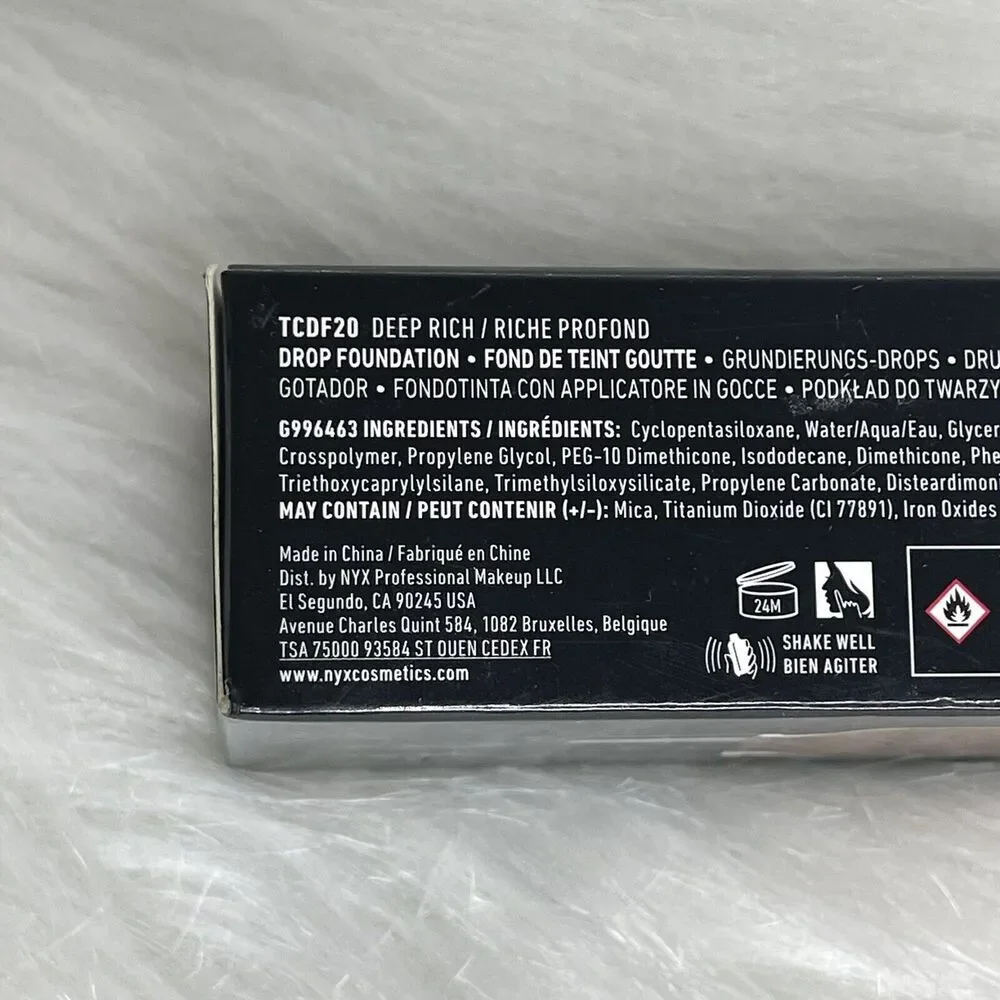 NYX Total Control Drop Foundation TCDF20 Deep Rich‎ Face Make Up